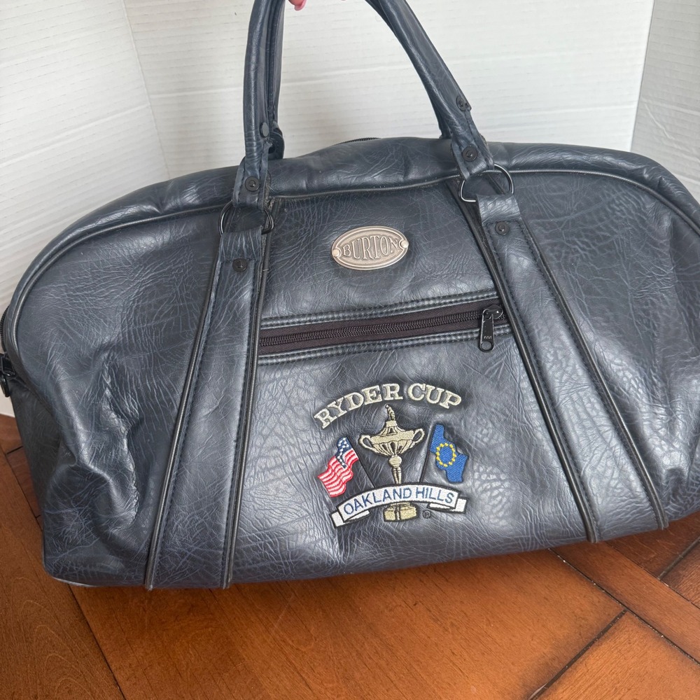 Burton Ryder Cup Oakland Hills Golf Duffle Bag Navy Blue Vintage Travel Bag